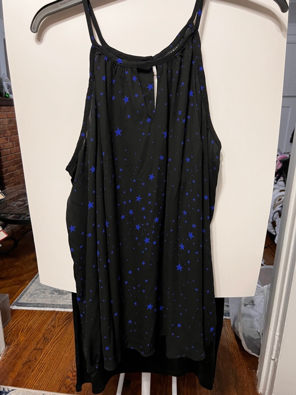 torrid Black Tank Top with Blue Star Print